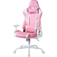 Deltaco GAM-096-P - Siège rembourré - Dossier dur - Rose - Rose - Simili cuir - Simili cuir