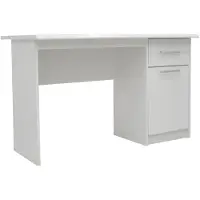 Molecule Bureau Milou 1 Tiroir 1 Porte | H-75 x L-121 x P-60 cm | blanc