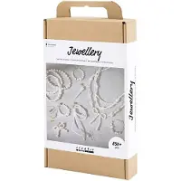 Creativ Company Kit de bricolage de bijoux en perles pour colliers, bracelets, boucles d'oreilles, instructions incluses