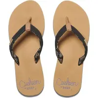 Reef Claquettes / Tongs 'Cushion Sands' chocolat / or / noir