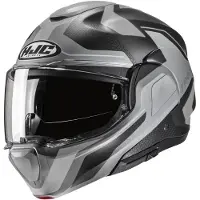 HJC F100 Bios Noir Gris Casque Modulable Taille L