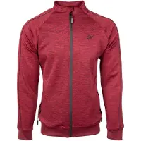 Gorilla wear Veste de survêtement rouge foncé / noir chiné