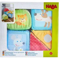 Haba blocs de découverte en tissu Beastly Geometric - 5 pièces