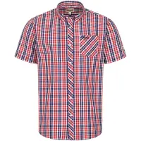 Lonsdale Chemise ' BRIXWORTH ' bleu / rouge / blanc