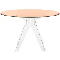 Kartell Sir Gio Table Round Ø 120 cm | Pink-Transparent