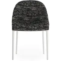 Kartell Eleganza Ela Chaise - Tissu Melange White|Black