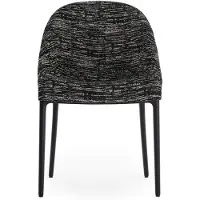 Kartell Eleganza Ela Chaise - Tissu Melange Black|Black