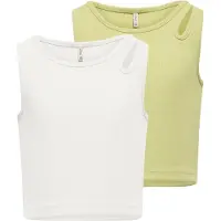 ONLY GIRLS Haut 'KOGNESSA' pomme / blanc