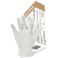 Raw Gants en vinyle en poudre/100 pcs. Ogrifox Xl Économique Et Protecteur (XL)