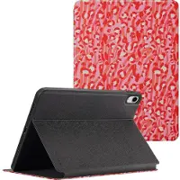 Selencia Coque tablette Vivid pour Apple iPad 9 (2021) 10.2 pouces / iPad 8 (2020) 10.2 pouces / iPad 7 (2019) 10.2 pouces - Wild Spots Lipstick
