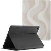 Selencia Coque tablette Vivid Samsung Galaxy Tab A9 Plus - Desert Waves Beige
