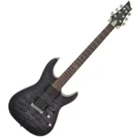 Schecter C-1 Platinum See Thru Black Satin