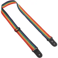 Planet Waves PWS111 - Sangle de guitare en polypropylène, coloris arc-en-ciel