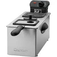 Clatronic Friteuse en acier inoxydable 3L avec vitre FR 3587