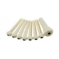 Fender Bridge Pin Set Ivory With Black Dot (7)