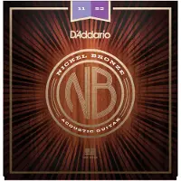 Daddario NB1152 Nickel Bronze Acoustic Guitar Strings 11-52