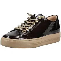 Paul green Baskets basses brun foncé