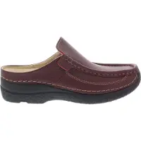 Wolky Sabot Wolky Women Roll Slide Printed Leather Red-Taille 38