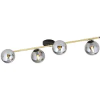 Emibig Plafonnier 4xE14 10 W SPLENDI, 4 abat-jours graphite, 1246/4