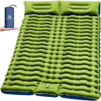 Travelhawk Sleeping Mat 2 person - Self-inflating by Built-in Foot Pump - Sleeping Mat Mat Mattress - Camping Mattress - Camping Bed - Foldable Guest Mattress - Air Bed - Air Mattress - 2 Person -