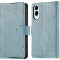 IMoshion Étui de télephone portefeuille de luxe pour Samsung Galaxy S25 Edge - Bleu clair