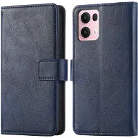 IMoshion Étui de télephone portefeuille de luxe pour Oppo Reno 13 Pro - Bleu foncé