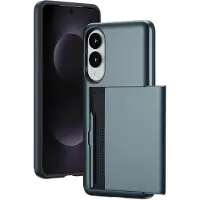 IMoshion Coque arrière avec porte-cartes pour Samsung Galaxy S25 Edge - Bleu foncé