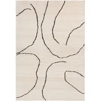 Ferm Living Gessoto Tapis en Jute Off-White|Dark Fig | 140 x 200 cm