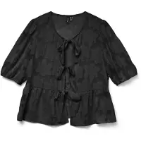 Vero Moda Chemisier 'VMGabi' noir / noir denim