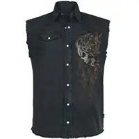Spiral Veste Sans Manches de - Diesel Punk - M - 4XL - pour Homme - noir - Taille 3XL