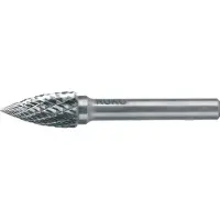 RUKO Fraise sur tige en carbure SPG Ø 12 mm Longueur de tête 25 mm Ø de tige 6 mm Denture KVZ 4 - 116028