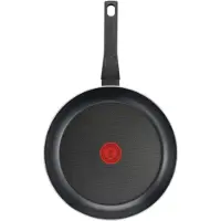 Tefal B55604, poêle ronde polyvalente, noire, titane, aluminium, indicateur de température