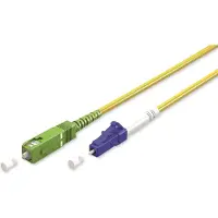 Goobay Câble à fibres optiques (FTTH), monomode (OS2) jaune, (Simplex), 10 m