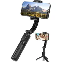 Nuvance - Stabilisateur à cardan pour smartphone - Stick à selfie - avec trépied et télécommande - Trépied