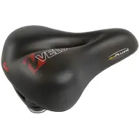 Velo Plush Gel Elasto Saddle Noir 200 mm