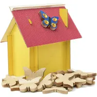Colorations - Papillons en bois petits, 20pcs.