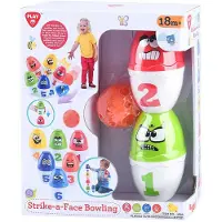 Play Bowling Set Jouets avec visages - Jeu d'enfant coloré