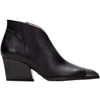 Hispanitas pour femme. HI243596 Bottines en cuir à bout rond noir (41), 3 à 5 cm, Fermeture éclair, Casuel