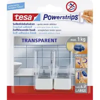 TESA Crochets Powerstrips Transparent