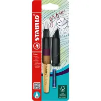 Stabilo Blister carton 1 stylo-plume Grow Violet Prune et Bois de cerisier