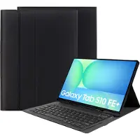 Just in Case Premium Bluetooth Keyboard Schwarz Samsung Galaxy Tab S10 FE+ (DE, Samsung Galaxy Tab S10 FE+), Clavier pour tablette, Noir