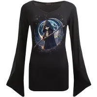 Spiral T-shirt manches longues de - Reaperette - M - XL - pour Femme - noir - Taille L