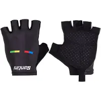 Santini Uci World Champion 2025 Short Gloves Noir XL Homme