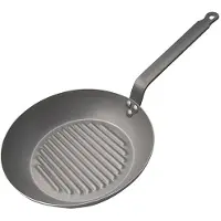 HorecaTraders Poêle à griller | Tôle d'acier | Ø26 cm