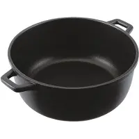 HorecaTraders poêle à frire | Aluminium | Ø24 cm | Gaz, électrique, four