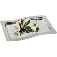 Aps Plat de service en acier inoxydable 28,5 x 20 cm