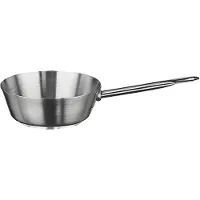 HorecaTraders sauteuse | acier inoxydable | Ø18 cm | Gaz, céramique, induction