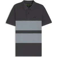BOSS Polo en piqué de coton à rayures larges