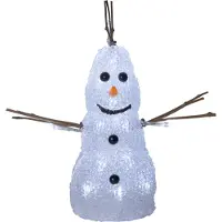 Star Trading Star 587-05, bonhomme de neige acrylique LED 'Crystal Snowman'
