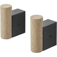Muuto Attach Coat Hook - Lot de 2 Black